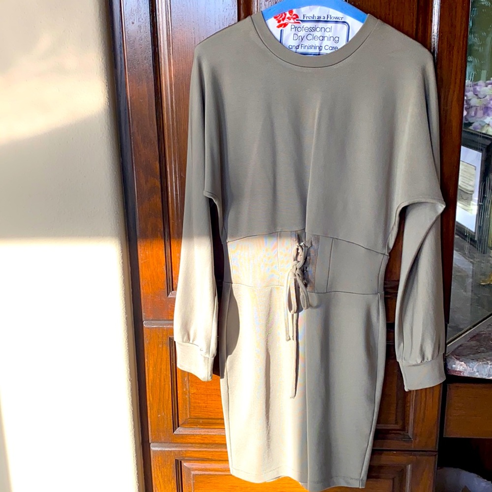 Nice long sleeve corset dress